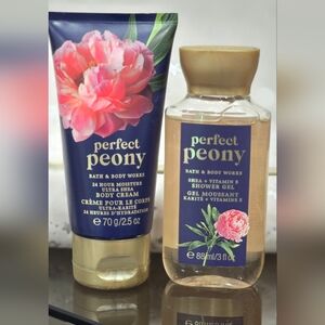 !!RARE!!❤️BATH&BODY WORKS ❤️MINI TRAVEL SET🩷PERFECT PEONY❤️BRAND NEW♥️